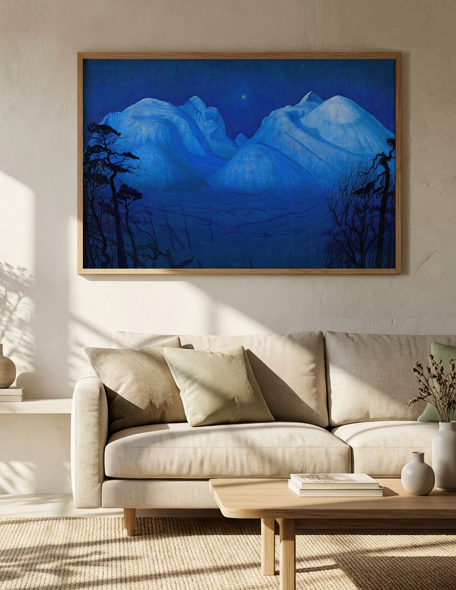 Harald Sohlberg - Vinternatt i Rondane, 1914