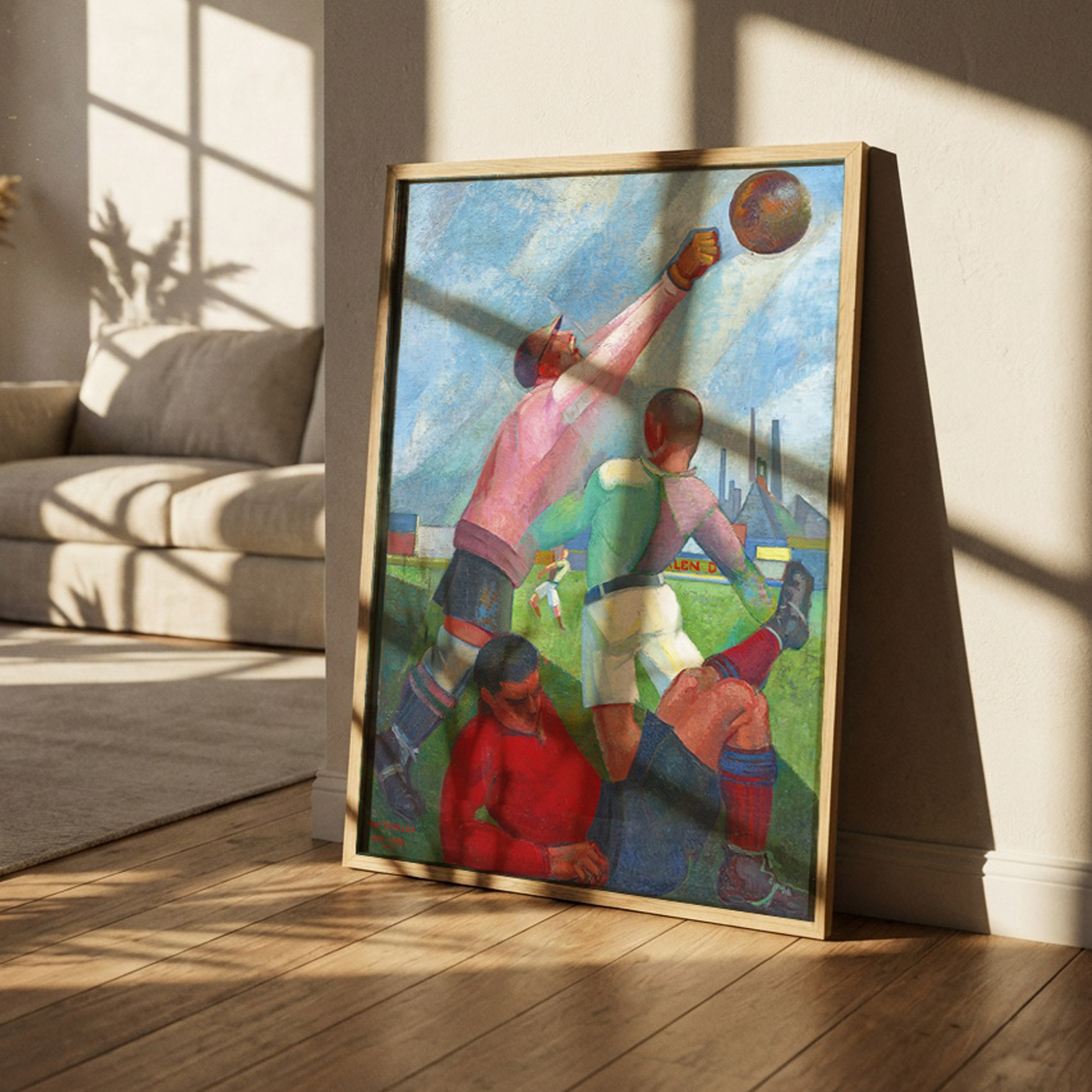 Ángel Zárraga - Futbolistas en el llano (1924)