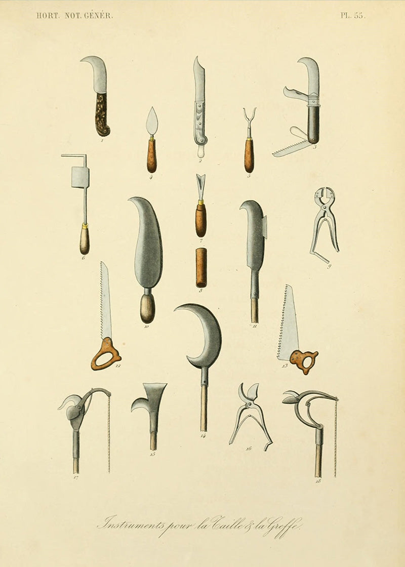 Hageredskaper, Paris (1870)