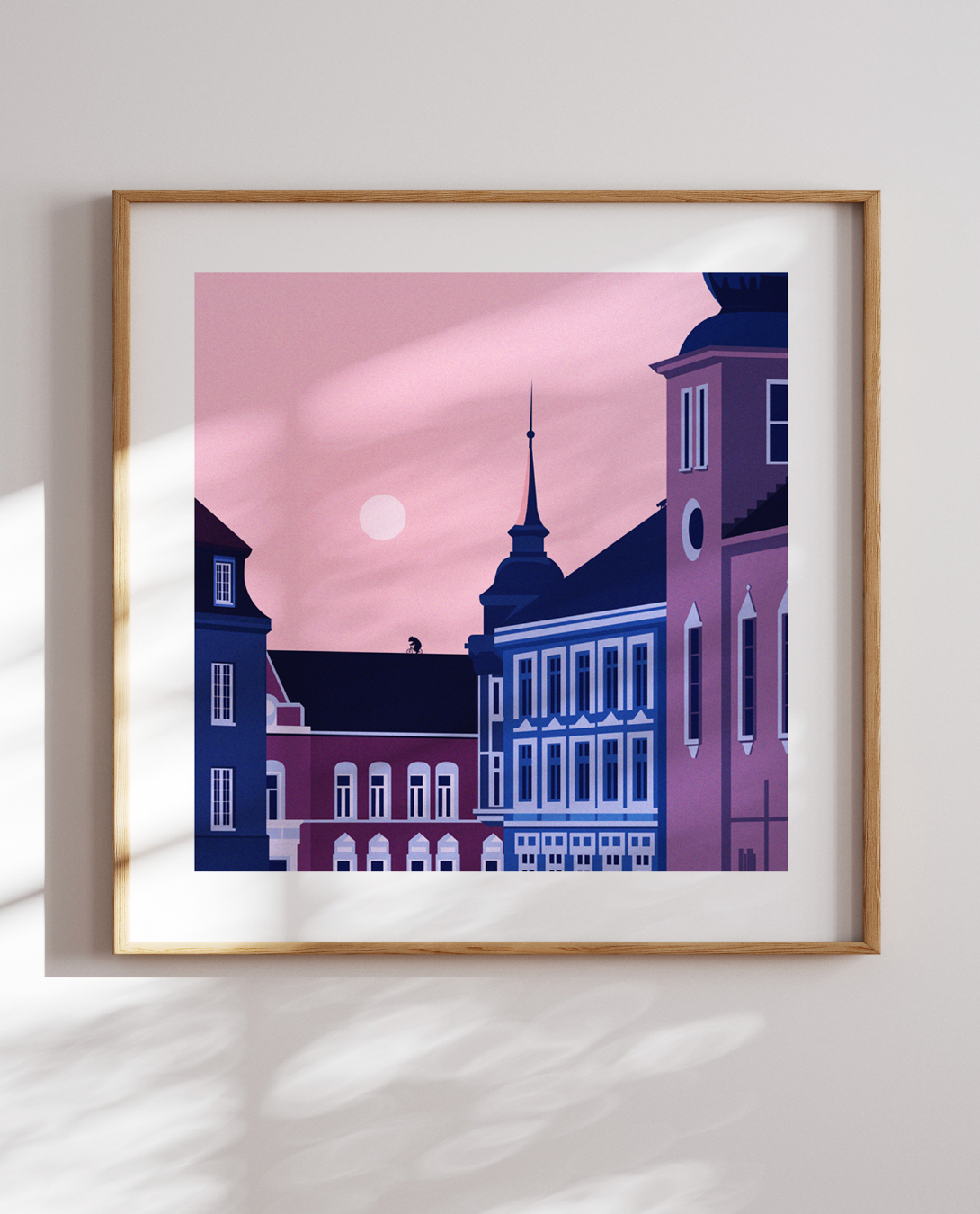 Utsnitt av Oslo - St. Hanshaugen -  Wallstories for J2 Art Print Studio